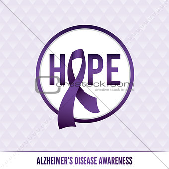 Alzheimer's Disease Awareness Badges and Ribbon