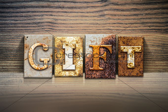 Gift Concept Letterpress Theme