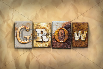 Grow Concept Rusted Metal Type