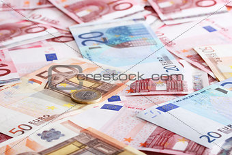 a lot of euro for background