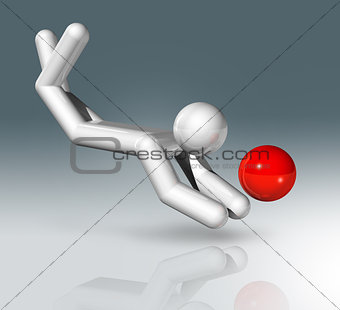 Beach Volleyball 3D symbol, Olympic sports
