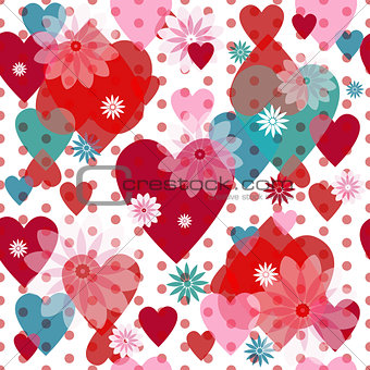  Seamless valentine pattern