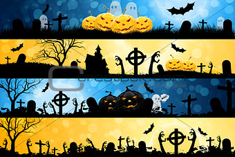 Halloween Posters set.