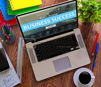 Business Success. Online Working Concept.