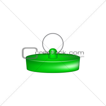 Rubber plug in green design