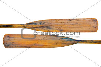 old wooden grunge paddles