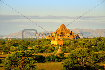 Scenic view of ancient Dhammayangyi temple in old Bagan, Myanmar