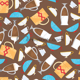 Coffe cups background