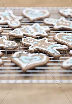Gingerbread cookies -selective focus