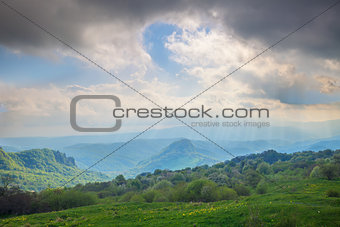 Caucasian mountains landscape