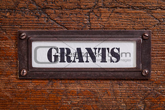 grants file cabinet label