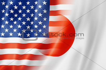 USA and Japan flag