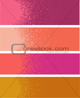 spray paint gradient detail in pink orange 