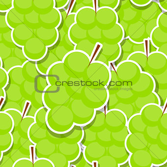 Seamless Pattern Background from Grapes. Vector Illustration