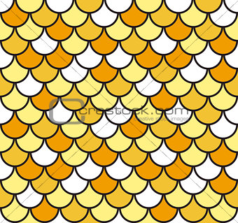 Seamless Fish Scale Pattern Vector Illustration