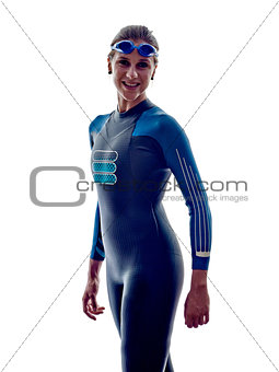 woman triathlon ironman swimmers athlete
