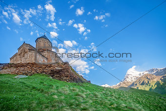 Mediaeval Church in mountains