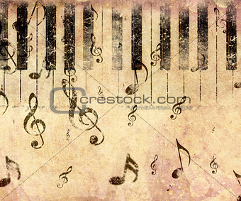 Vintage piano background