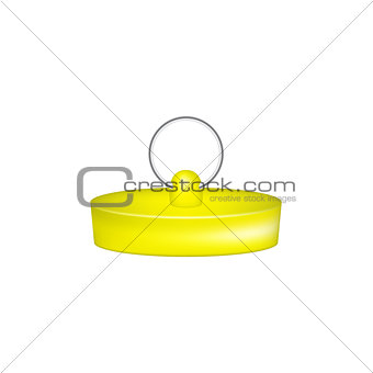 Rubber plug in yellow design