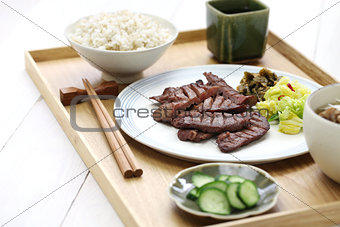 grilled beef tongue, japanese food