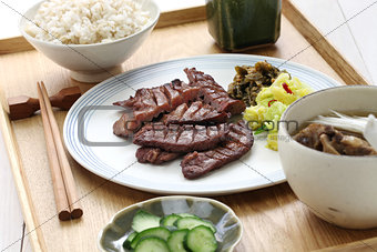 grilled beef tongue, japanese food