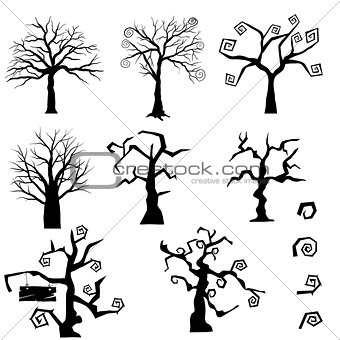  Gothic Trees Set