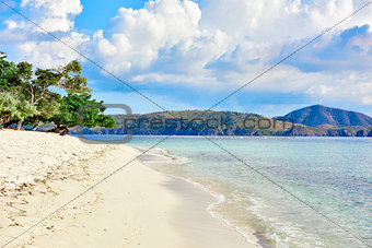 coron white sand beach Palawan Philippines
