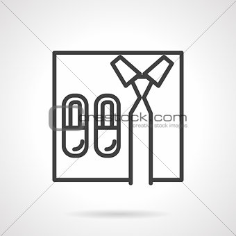 Work at home line vector icon