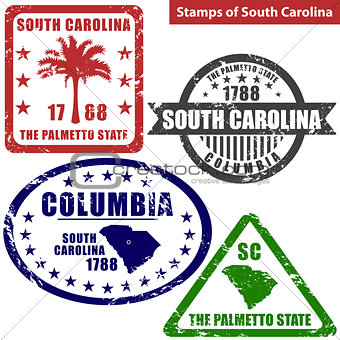 Stamps of South Carolina, USA