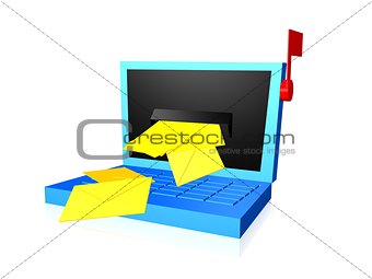 Laptop as Email box