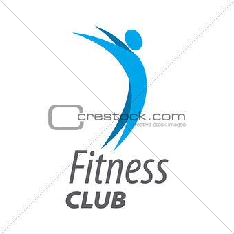 Abstract vector logo for fitness club