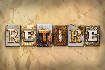 Retire Concept Rusted Metal Type