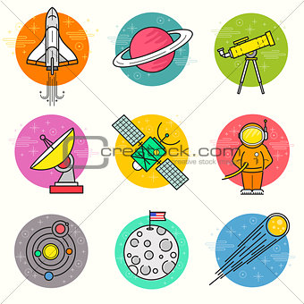 Astronomy Vector Icon Set