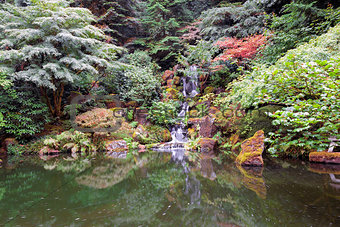 Waterfall at Japanese Garden