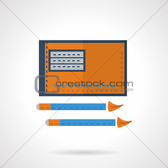 Drawing flat vector icon