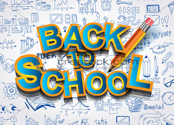 Back to School Background to use for advertiments, as book cover and more