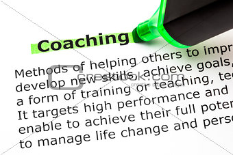 Coaching Definition