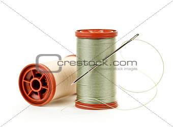Spools of thread