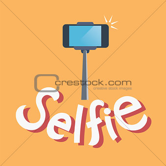 taking selfie photo on smart phone concept 