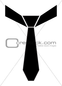 Vector tie isolated over white background