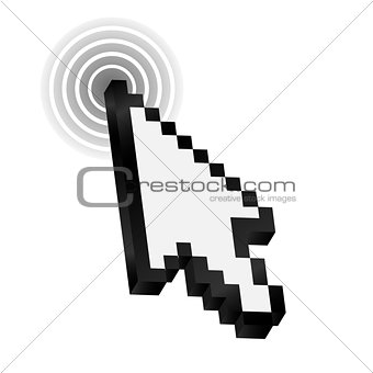 Mouse arrow cursor vector illustration