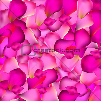 Rose Petals Background Vector Illustration