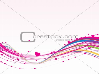 Romantic pink design-vector