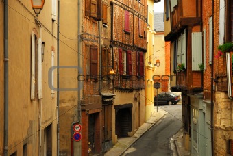 Medieval street in Albi France