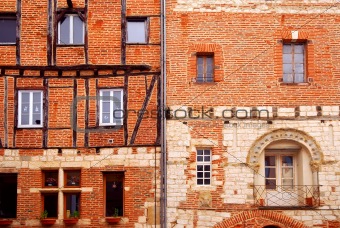 Medieval houses in Albi France