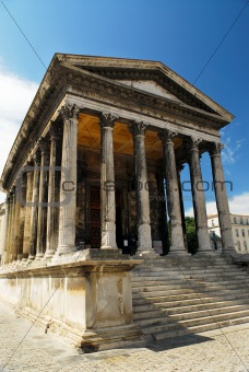 Roman temple in Nimes France