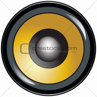 High Quality  Speaker Icon Or Button Vector Illustration