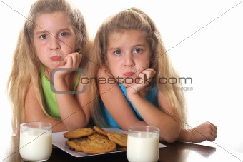 shot of children begging for a cookie