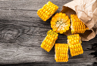Delicious grilled corn
