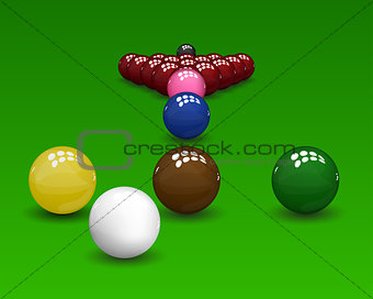 Snooker Pyramid Balls